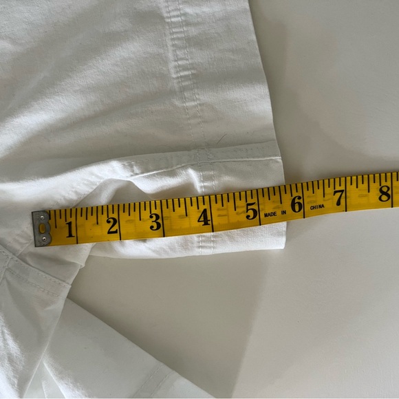 New York & Company White Flat-front Shorts - Picture 10 of 11